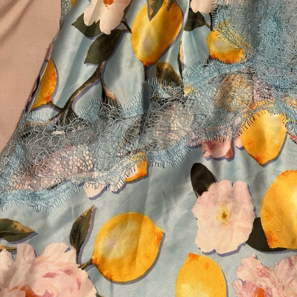Victoria's Secret Lemon Blossom Slip Dress preowned like new condition size m - Picture 3 of 5